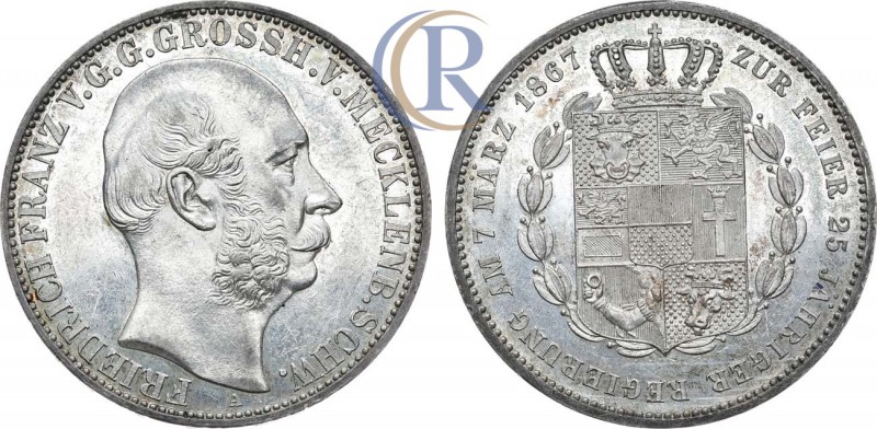 Germany. Taler, 1867. Silver, 18,49 g. Berlin mint.
Германия. Великое герцогство...