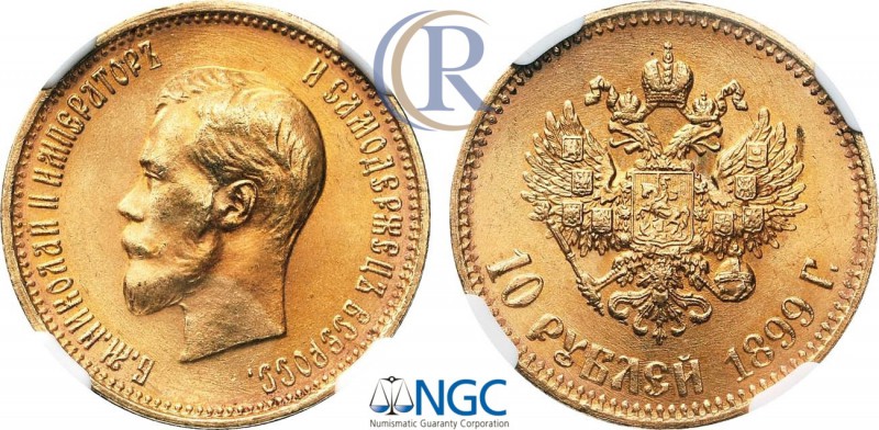 Russia. 10 рублей 1899 года. (АГ) Советский чекан. Золото. Советская чеканка. На...