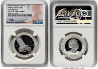Elizabeth II platinum Proof "Wedge-Tailed Eagle" 100 Dollars (1 oz) 2019-P PR70 Ultra Cameo NGC, Perth mint. 32.6mm. Mercanti signature. First Release...
