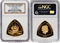 Elizabeth II gold Proof "San Pedro" 30 Dollars 2007 PR70 Ultra Cameo NGC, KM-D168. One of the First 300 Struck. HID09801242017 © 2024 Heritage Auction...
