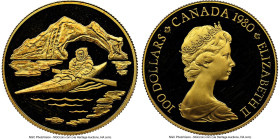 Elizabeth II gold Proof "Arctic Territories" 100 Dollars 1980 PR64 Ultra Cameo NGC, Royal Canadian mint, KM129. HID09801242017 © 2024 Heritage Auction...
