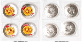Republic 4-Piece Lot of Uncertified silver Antiqued Colorized "Kellogg's Eggo" 5000 Francs (1oz) 2024 UNC, Mintage: 5,000. Accompanied by original box...