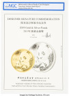 "Designer Signature Commemoration - Gold & Silver Panda" Document 2019 NGC, Limited Edition 029/100. Hand-signed by panda designer, Tong Fang. HID0980...