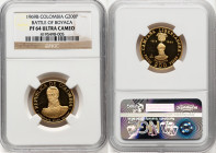 Republic gold Proof "Battle of Boyaca - Carlos Soublette" 200 Pesos 1969-B PR64 Ultra Cameo NGC, Bogota mint, KM239. HID09801242017 © 2024 Heritage Au...