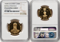 Republic gold Proof "Battle of Boyaca - Jose Anzoategui" 300 Pesos 1969-B PR66 Ultra Cameo NGC, Bogota mint, KM240. HID09801242017 © 2024 Heritage Auc...