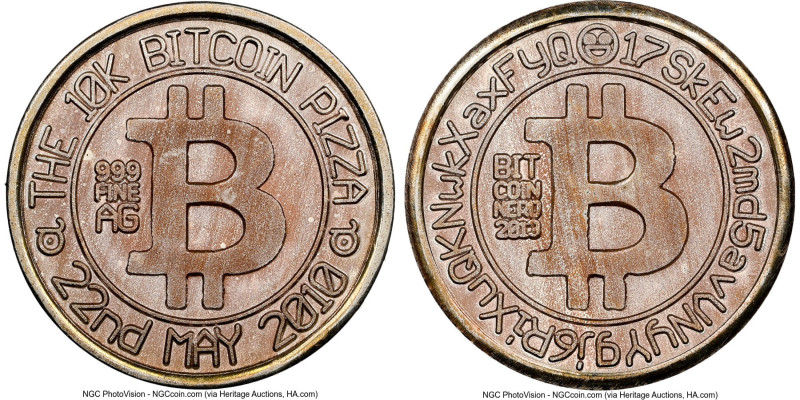 3-Piece Lot of Certified silver Assorted Unloaded (Unfunded) Bitcoin-Themed Roun...