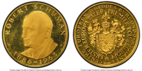 Europa gold Proof Fantasy Taler ND (1971) PR67 Deep Cameo PCGS, Münze Österreich mint. 9.44gm. The so-called "first Taler of Europe," featuring the po...