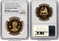 Haile Selassie I gold Proof "Emperor's Birth & Reign" 50 Dollars EE 1958 (1966)-NI PR63 Ultra Cameo NGC, Numismatica Italiana mint, KM40. HID098012420...