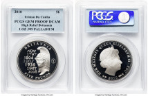 Elizabeth II palladium High Relief Proof "Britannia" 5 Pounds (1 oz) 2010 Gem Proof Deep Cameo PCGS, KM-Unl. .999 Palladium. HID09801242017 © 2024 Her...