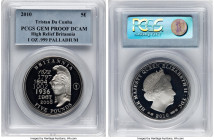Elizabeth II palladium High Relief Matte Proof "Britannia" 5 Pounds (1 oz) 2010 Gem PCGS, KM-Unl. .999 Palladium. HID09801242017 © 2024 Heritage Aucti...