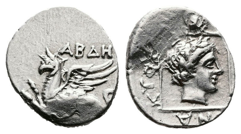 Thrace. Abdera, circa 375-365 BC. AR Tetrobol (14.7 mm, 2.57 g.). Hipponaktos, m...