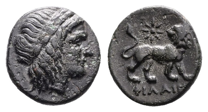 Ionia. Miletos, circa 350-325 BC. AE (12.4 mm, 1.98 g.). Philairos, magistrate. ...