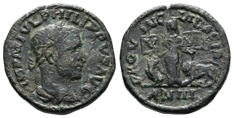 Province of Dacia, Philip I 'the Arab', 244-249 AD. AE (27.8 mm, 17.73 g.). Date...