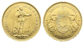 Hungary, Franz Joseph I (1848-1916). 1904 KB- Kremnitz (3,38 g.). Frühwald 2094. About extremely fine
