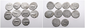 Greek Coins, Selection of 10 Coins of the Most Important llyrian cities- Apollonia and Dyrrhachion, circa. 200-80 BC. With different magistrates. Most...