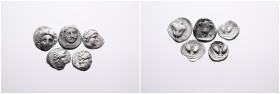Greek Coins, Selection of 5 Silver Coins of Rhodes, Hemidrachms and Diobols. Mostly very fine. SOLD AS SEEN, NO RETURN!