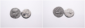 Roman Reppublic, 2 Silver Denarii, inclusive the Emblematic Legionary Type of M. Anthony. Fine. SOLD AS SEEN, NO RETURN!
