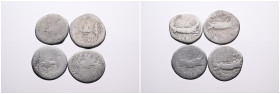 Roman Reppublic, 4 Silver Denarii of Emblematic Legionary Type of M. Anthony. Fine. SOLD AS SEEN, NO RETURN!