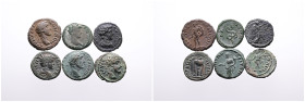 Roman Provincial. Thrace. Selection of 6 Bronze coins: Adrianopolis, Philippopolis , Pautalia, Nikopolis ad Istrum. Fine-Very Fine. SOLD AS SEEN, NO R...