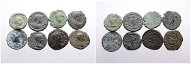Roman Provincial. Thrace. Selection of 8 Bronze coins: Adrianopolis, Philippopolis , Pautalia, Nikopolis ad Istrum and Very Rare Brockage of Kyme. Fin...
