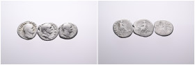 Roman Imperial. Selection of 3 Silver Denarii of Emperor Vespasian with Different reverses. Fine+ - nearly Very Fine. SOLD AS SEEN, NO RETURN!