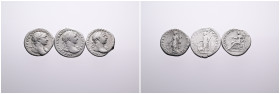 Roman Imperial. Selection of 3 Silver Denarii of Emperor Trajan with different reverses. Fine+ - nearly Very Fine. SOLD AS SEEN, NO RETURN!