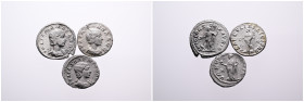 Roman Imperial. Selection of 3 Silver Denarii of Julia Maesa (2) and Julia Soaemis (1), with different reverses. Very Fine. SOLD AS SEEN, NO RETURN!