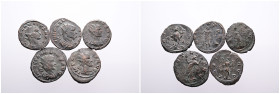 Roman Imperial. Selection of 8 Bronze Antoniniani of Claudius II Gothicus with different reverses. Very Fine. SOLD AS SEEN, NO RETURN!