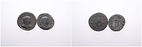 Roman Imperial. Selection of 2 Bronze Antoniniani of Tacitus with different reverses. Very Fine. SOLD AS SEEN, NO RETURN!