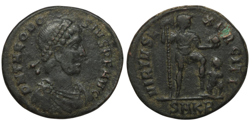 Theodosius I (AD 379-395). Kyzikos
AE Follis (23mm, 5,24g)