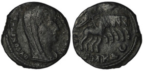 Divus Constantine I (died AD 337). Kyzikos
AE Follis (15mm, 1,26g)

Repatinated