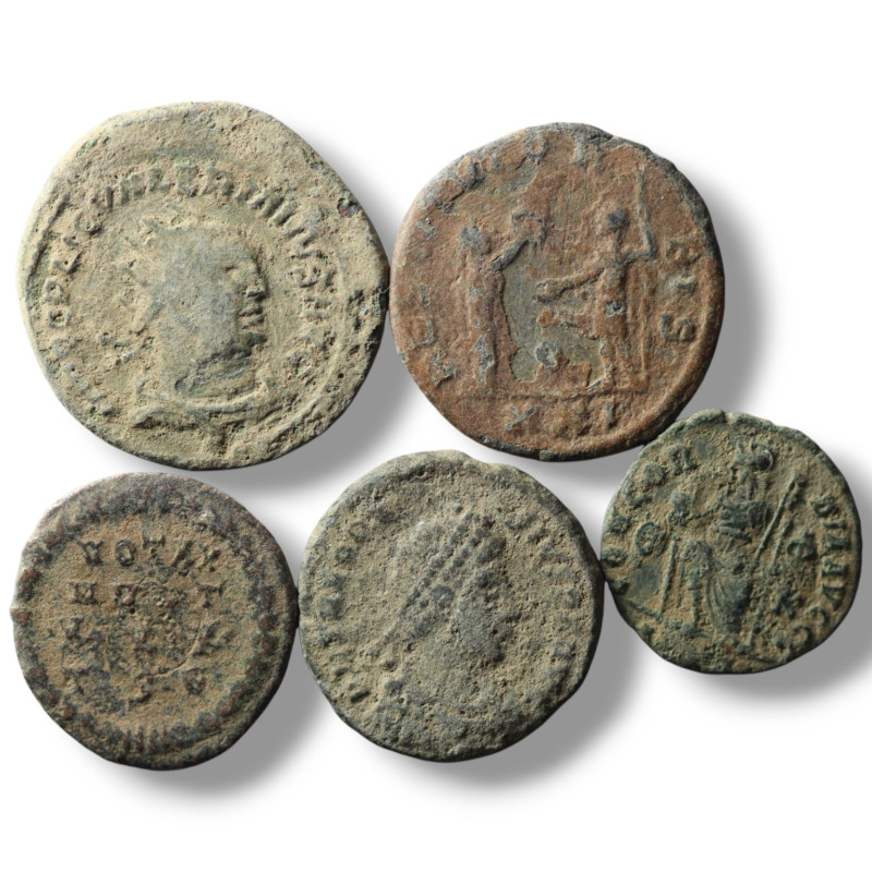 5 pieces mixed coins / SOLD AS SEEN, NO RETURN!