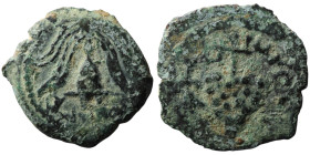 JUDAEA, Herodians. Herod II Archelaos (4 BCE-6 CE). Jerusalem
 AE Prutah (19mm, 2,15g)