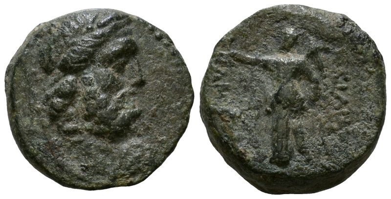 SELEUKID KINGDOM. Antiochos IV Epiphanes. 175-164 BC. Obv: Laureate head of Zeus...