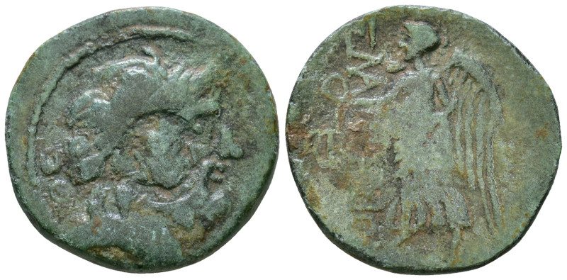 CILICIA. Elaiussa-Sebaste. 1st century BC. Obv: Diademed head of Zeus to right; ...