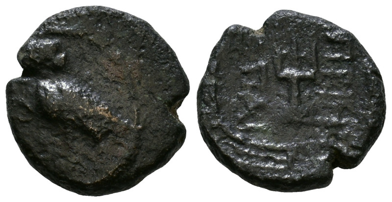 IONIA. Priene. Circa 290-240 BC. Obv: Owl standing left, head facing. Rev: ΠPIH ...