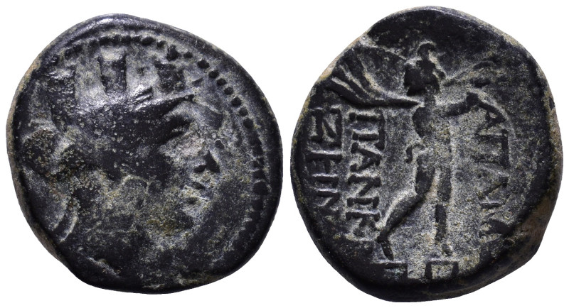 PHRYGIA, Apameia. Pankr, son of Zeno, magistrate circa 133-48 BC. Obv: Turreted ...