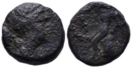 SELEUKID KINGDOM. Antioch. Seleukos III Soter (Keraunos). 226-223 BC. Obv: Head of Artemis right, quiver at shoulder. Rev: BAΣIΛEΩΣ ΣEΛEYKOY, Apollo s...