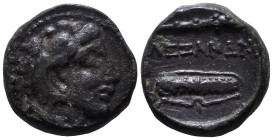 KINGS of MACEDON. Alexander III 'the Great' 336-323 BC. Unit. Uncertain mint in Western Asia Minor. Obv: Head of Herakles right, wearing lion skin. Re...