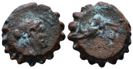 SELEUKID KINGDOM. Antiochos IV Epiphanes. 175-164 BC. Ake-Ptolemaïs mint, struck circa 175-173 BC. Obv: Diademed, veiled, and draped bust of Laodike I...