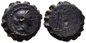 SELEUKID KINGDOM. Demetrios I Soter. 162-150 BC. Obv: Draped bust of Artemis right, wearing stephane, bow and quiver over shoulder. Rev: BAΣΙΛΕΩΣ ΔHMH...