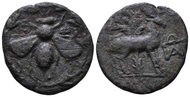 IONIA. Ephesos. Circa 202-133 BC. Uncertain, magistrate. Obv: Ε - Φ Bee within w...