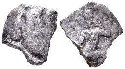 KINGS of MACEDON. Uncertain fragment of an Drachm AR 11mm, 1,51g