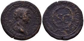 SYRIA. Seleucis and Pieria. Trajan. 98-117 AD. Rome mint, for circulation in Syria. Obv: IMP CAES NER TRAIANO OPTIMO AVG GERM Radiate, draped bust rig...
