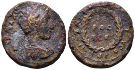 CILICIA. Anazarbus. Commodus. 180-192 AD. Year 202 (183/184 AD). Obv: AYTO K A (sic) AY KOMOΔON CE Laureate, draped, and cuirassed bust right. Rev: AN...