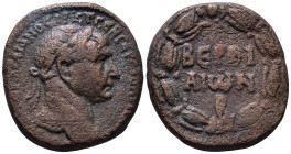 SYRIA. Cyrrhestica. Beroea. Trajan. 98-117 AD. Obv: ΑΥΤΟΚΡ ΚΑΙϹ ΝΕΡ ΤΡΑΙΑΝΟϹ ΑΡΙϹΤ ϹΕΒ ΓΕΡΜ ΔΑΚ ΠΑΡΘ Laureate head of Trajan, right. Rev: ΒΕΡΟΙ/ΑΙωΝ /...
