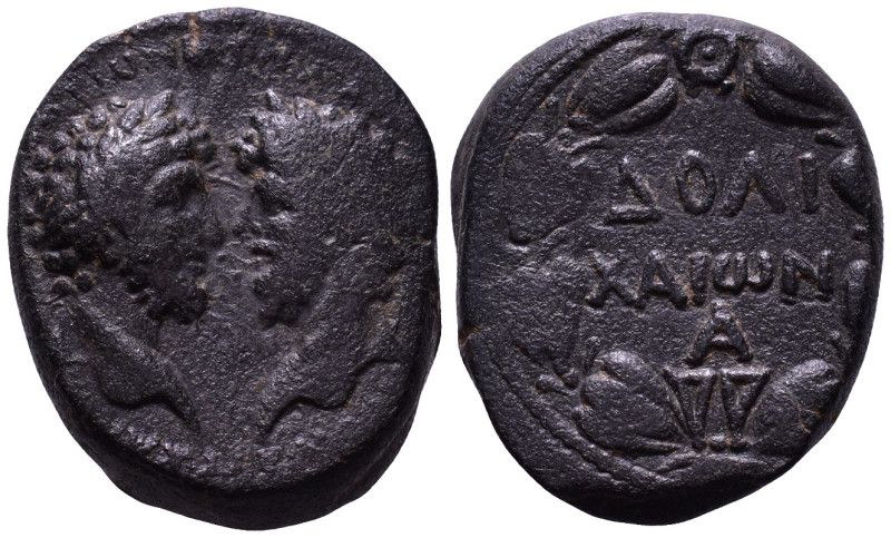 COMMAGENE. Doliche. Marcus Aurelius with Lucius Verus 161-180 AD. Obv: Laureate ...