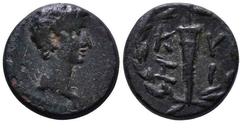 MYSIA. Kyzikos. Augustus. 27 BC-14 AD. Obv: Bare head of Augustus, right. Rev: Κ...