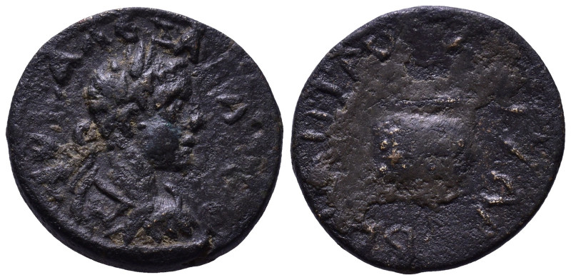 Uncertain Roman Provincial Coin. Overstrike ? Blundered legend ? Æ 17mm, 3,61g