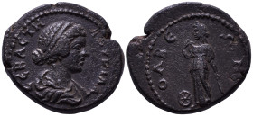 CILICIA. Olba. Lucilla Augusta. 164-182 AD. Obv: ΛΟΥΚΙΛΛ ϹΕΒΑϹΤΗ Draped bust of Lucilla, right. Rev: ΟΛΒΕΩΝ; Nemesis standing, left, plucking chiton, ...